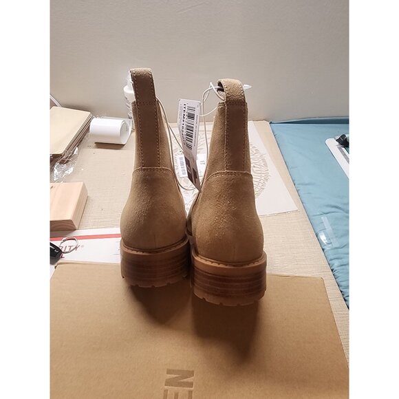 Steve Madden Women's Tan Suede Chelsea Bootie - Picture 2 of 6